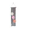 Boho Style Leaf Macrame Wall Hanging 66x20cm Cotton Rope Handmade Woven Ornament Woven Wall Tapestry Home Wedding Decor