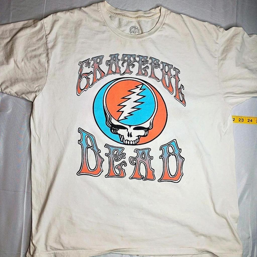 Grateful Dead weißes T-Shirt Größe XL #rock #bandtee