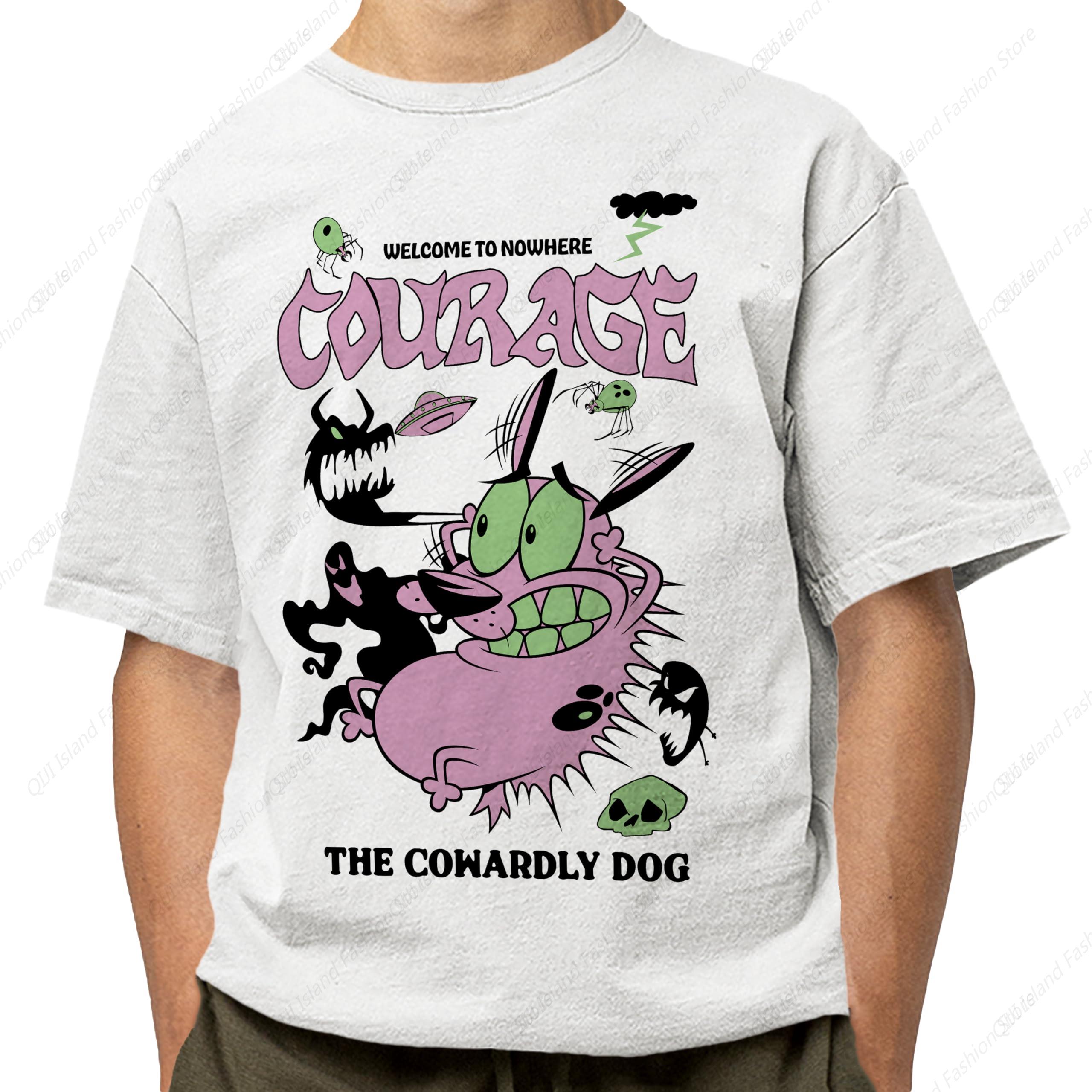 

Courage The Cowardly Dog Welcome to Nowhere Unisexs and Womens Short Sleeve TShirt S
