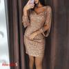 Cocktail Sequins Slim Dress Midi Party Dress Women Bodycon Dresses Ladies Sexy Tassels Dress