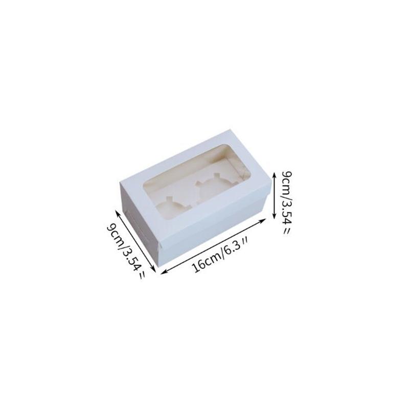 

Amoliy 2/4/6/12 Holes Cupcake Packing Box Muffin Box Biscuit Pastry Box Kraft Paper Box Cake Chocolate Packaging Baking Tools