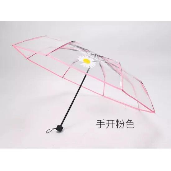 Automatic Umbrella Transparent Manual Umbrella Women's Folding Umbrellas Parasol For Rain And Sun Windproof Business
