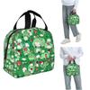 Gepackte niedliche Froschmuster-Isolierte Lunchtasche für Damen Kinder Tragbare Lebensmittelboxen Thermische Lunchbox Tragetasche