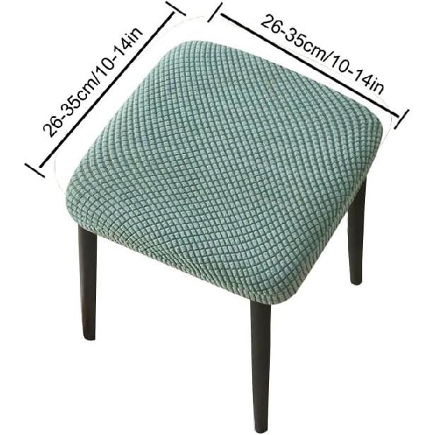 

Комплект из 2 чехлов для квадратных барных стульев, Высокоэластичный чехол для квадратного стула, Чехол на сиденье стула, устойчивый к складкам и пыленепроницаемый, Моющийся чехол для стула 10-12,6 дюйма