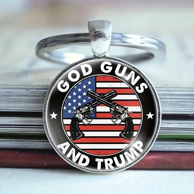 Usa Flag Key Holder Zinc Alloy Dual Wheel Design Gift For Colleagues And Kids