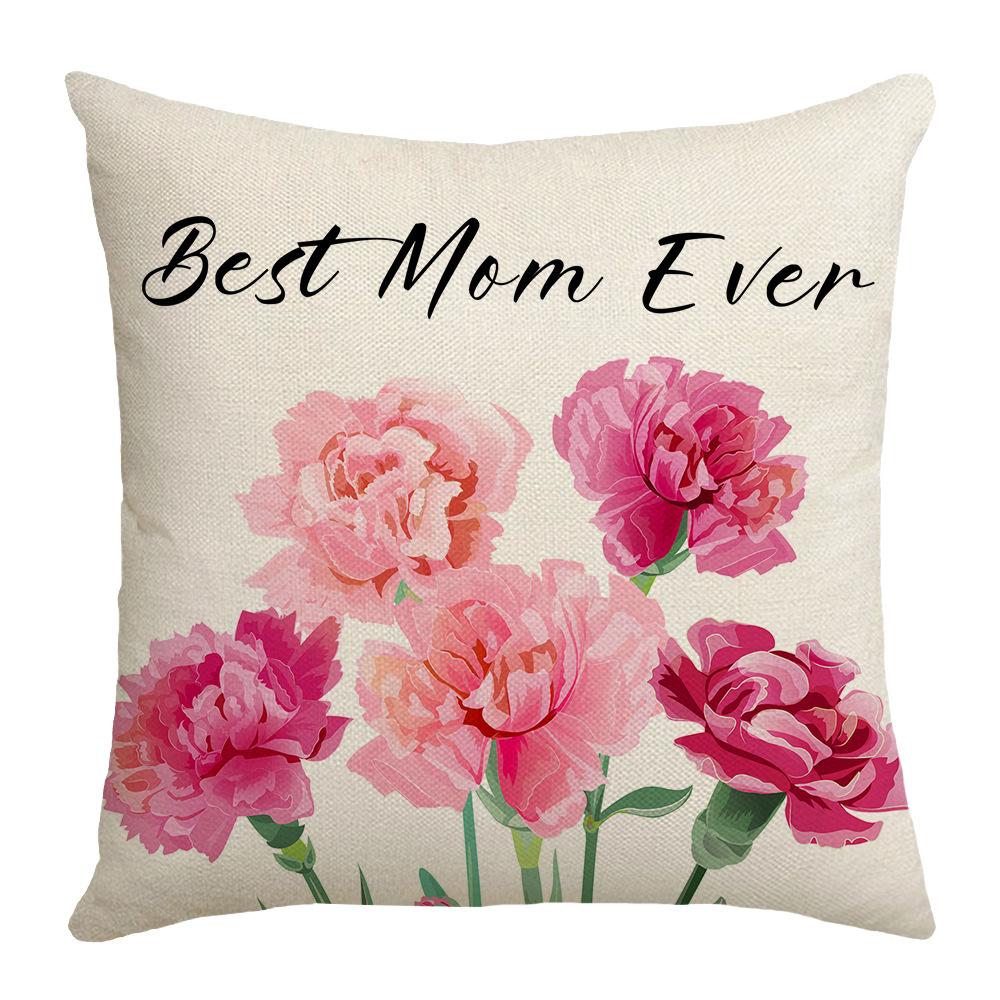 

New Mother s Day Pillowcase Sofa Bedroom Linen Home Bedside Decorative Pillowcase Waist 45 * 45Cm (without core)