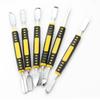 6 in 1 Mobile Phone Prying Tool Kit Dual End Metal Scraper Crowbar Heavy Duty Professional Smartphone Tablet Repair