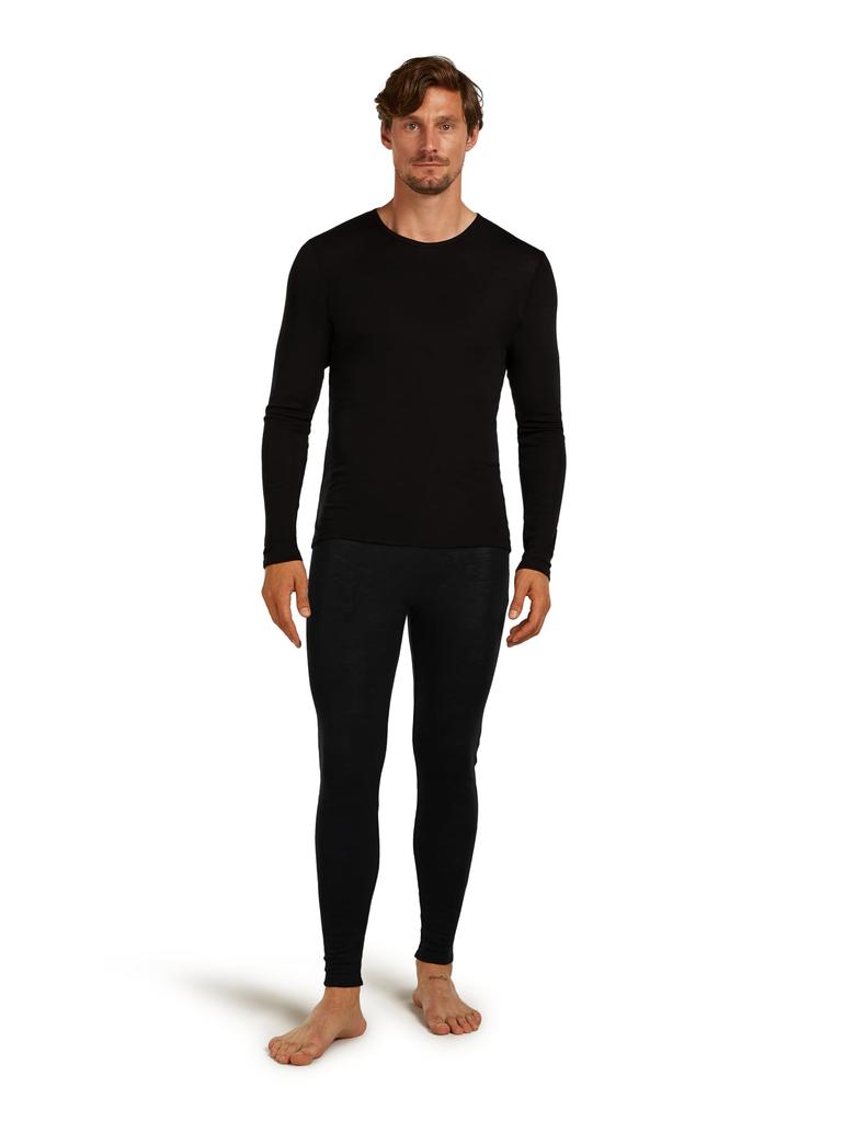 [Icebreaker] Men's Merino 175 Everyday Long Sleeve Crewe T-Shirt, Black, Size M