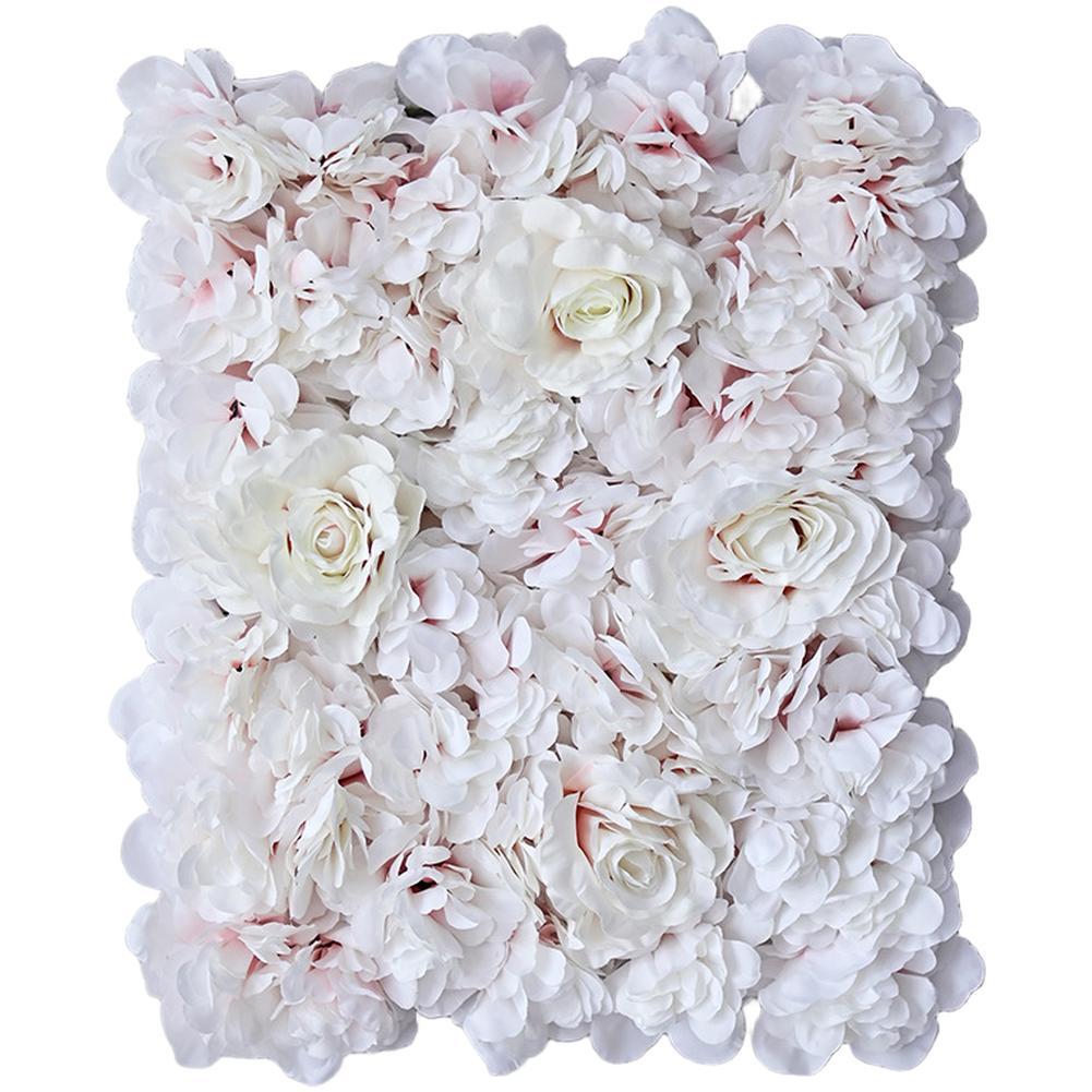 

Photo Prop Floral Backdrop Lifelike Floral Wall Panel Bride Accessories Vibrant Finish Reusable Design Silk Fabric Material рожевий