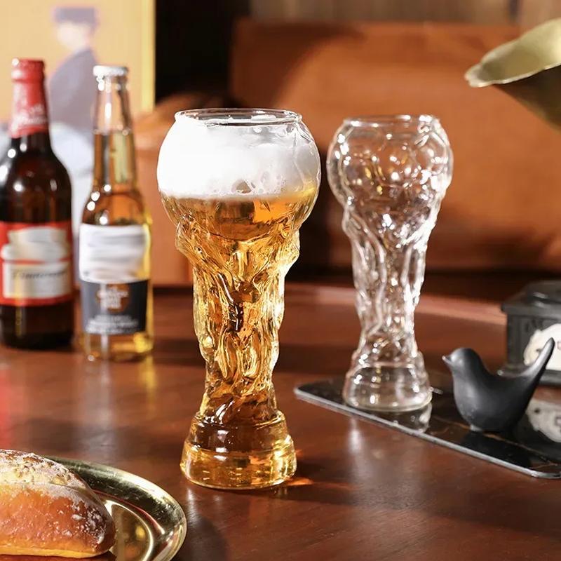 Football Trophy Shaped Beer Cup High Boron Glass Cup As A Fan Present For Football Matches And Parties Decanters For Whiskey
