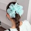 Summer Organza Scrunchies Lace Dot Hair Ropes Elegant Pleated Scrunchies  Ponytail Holder