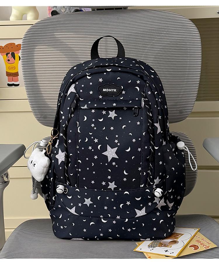 Schoolbag Starry sky clear feeling milk blue middle and high school students backpack Korean in sweet vitality girl travel shoulder