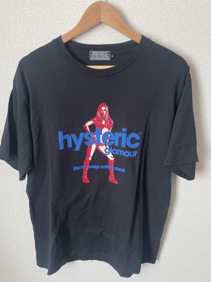 Reprint Hysteric Glamour basic black short sleeve T shirt Unisex tee S