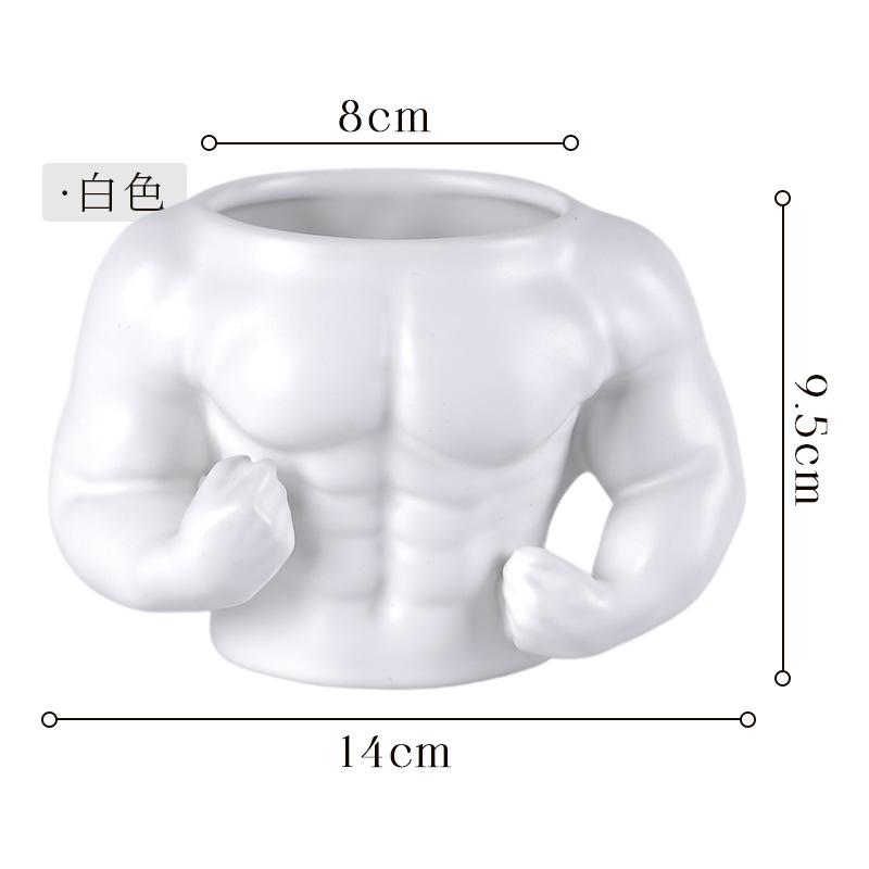 3D ceramic muscle man mug men hunk mug cup 301-400ml белый