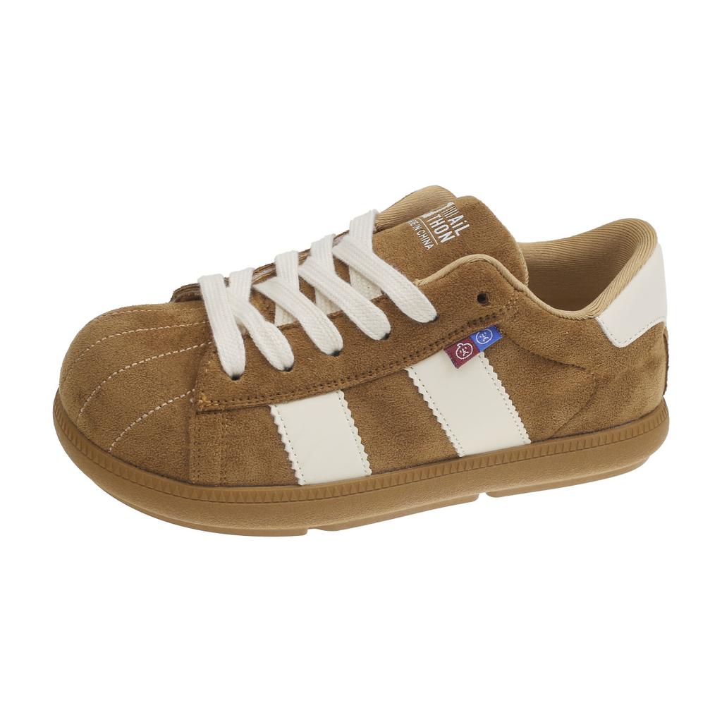 Soft-soled lightweight German training shoes women's 2025 autumn new versatile lace-up casual shoes students look thin and popular Forrest Gump shoes