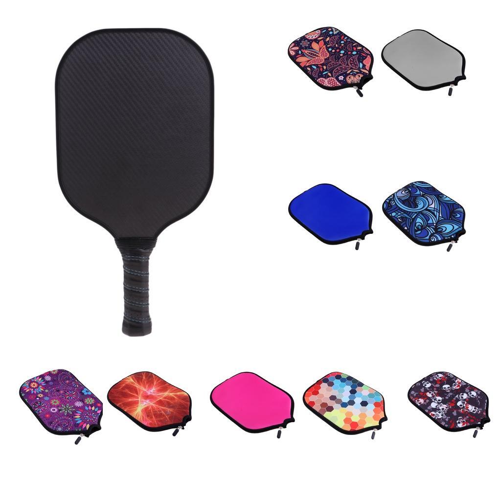 Premium Neoprene Pickleball Paddle Cover Zipper Sleeve Protective Case A04