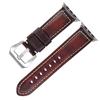 First Layer Real Cowhide Retro Leather Watch Strap Replacement for Apple Watch Series 1 2 3 4 5 7 8 9 SE Smart Watch Accessory