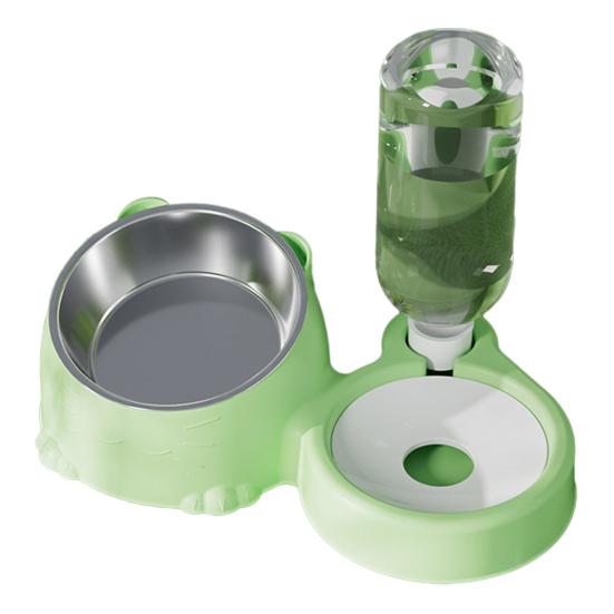 Stainless Steel Cat Bowl Large Capacity Pet Feeding Bowl Automatic Water Storage Bowl Home Pet Shop Supplies