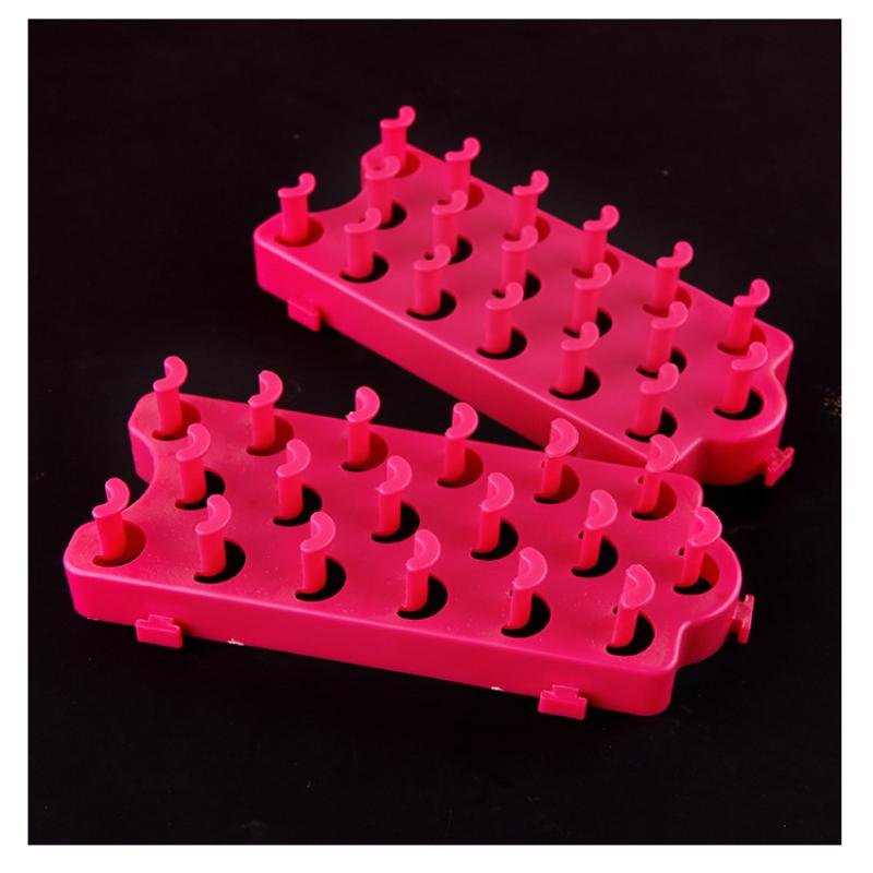 1 Par Pulseras de Máquina de Tejer Alargadas DIY Marco de Tejido Bandas Gancho Artes Manualidades Juguetes Kit Telar de Bandas de Goma