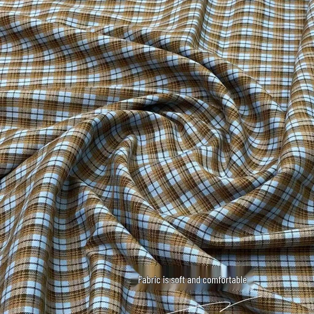 Customizable Girls' Spring/Summer TR Plaid JK Skirt - Children's Clothing with Jacquard Plaid Pattern
