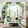 2 Pcs Hanging Basket Cat Print Curtains,suitable for Bedroom,living Room Kitchen Decoration,home Decoration,window Decoration