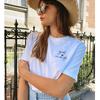 Good Enough Minimalist Style Niche American vintage Simple Letters Print Casual round Neck Basic Short sleeve T-shirt