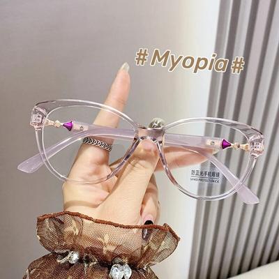 Νέα Anti-Blue Γυαλιά Myopia Shell Vintage Γυαλιά Στρογγυλού Σκελετού Near Sight γυαλιά για άνδρες Γυναικεία Μυωπία μείον Διόπτρες
