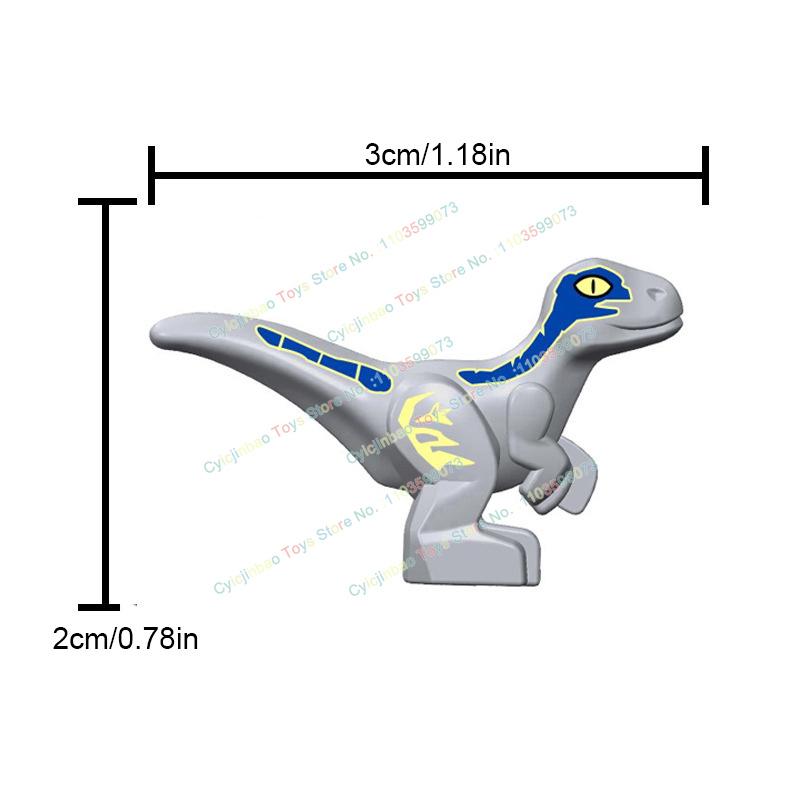 Dinosaur World Chase Tyrannosaurus Rex Triceratops Stegosaurus Action Figures Building Blocks Accessories Toys for Children