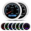 Custom 7 Color LED Universal 80MM GPS Speedometer 0-120kmh 0-60kmh Speed Meter For Boat Car Yacht 80MPH Odometer With Antenna