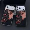 Silver Cartoon Masked Girl Phone Case for iPhone 17, 16 Pro Max, 15 Pro, 14, 13