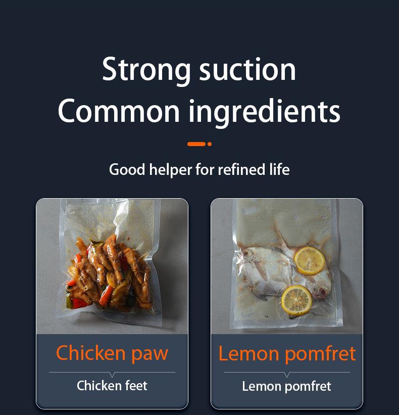 Compact Vacuum Sealer for Snacks: Automatic Sealing Machine for Household Packaging and Preservation