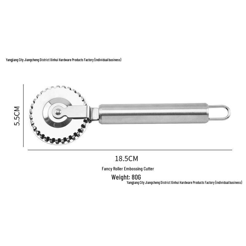 

Ролик для тиснения и нарезки кружев из нержавеющей стали Pastry Embossing Knife
