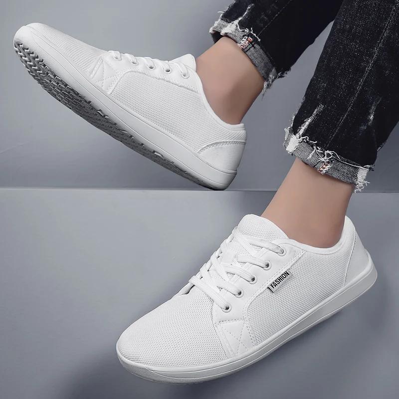 Yumuşak Tabanlı Erkek Koşu Ayakkabıları Hafif ve Geniş Ayaklar Hem Erkekler Hem de Kadınlar İçin Uygun Sonbahar Kadın Düz Yürüyüş Ayakkabıları