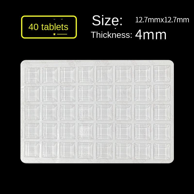 3329 Transparent Self-Adhesive Silicone Floor Dots Shock Absorption Buffer Anti-Collision Stickers Furniture Non-Slip Dots