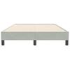 Box Spring Bed Without Mattress Light Grey 120 X 210 Cm Velvet
