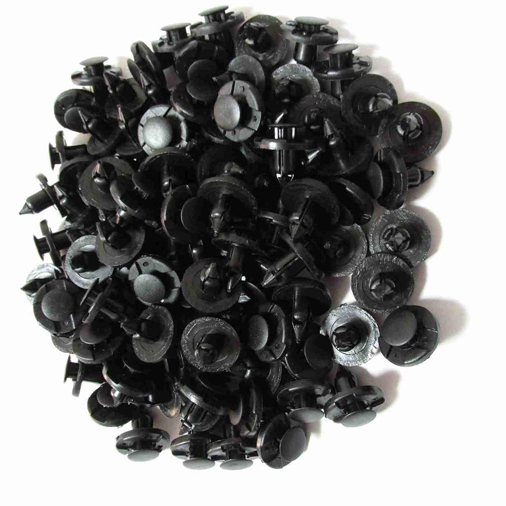 50Pcs 8mm Plastic Rivet Fastener Mud Flaps Bumper Fender Push Clips For Nissan