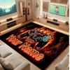 Game Controller Theme Crystal Velvet Floor Rug Personalized Custom Name Text Warm Carpet Home Decoration