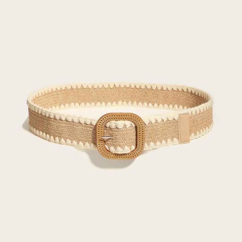 Hot Girl Belt Elegant Wide Waist Belt for Jeans Dresses Club Woven Belt