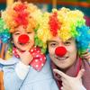 2Pcs Mardi Gras Jester Costume Accessories Halloween Masquerades Cosplay Costume Assecories Jester Hat Clown Nose Set
