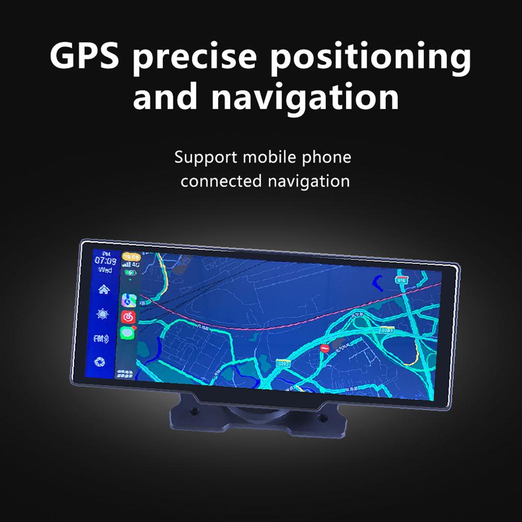 10.26 Inch Universal Car DVR Touch Screen Mirror Video Recorder GPS Navigation Dashboard HD Driving Recorder Dash Camera Carplay