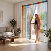 3m X 3m Colorful Silver Glitter Tassel String Curtain, Extra Dense Hanging Room Divider Curtain for Wedding Living Room Entryway