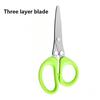 3/5 Layer Sharp Multifunctional Kitchen Scissors Rustproof Stainless Steel Herb Cutter for Kitchen Meal Preparation