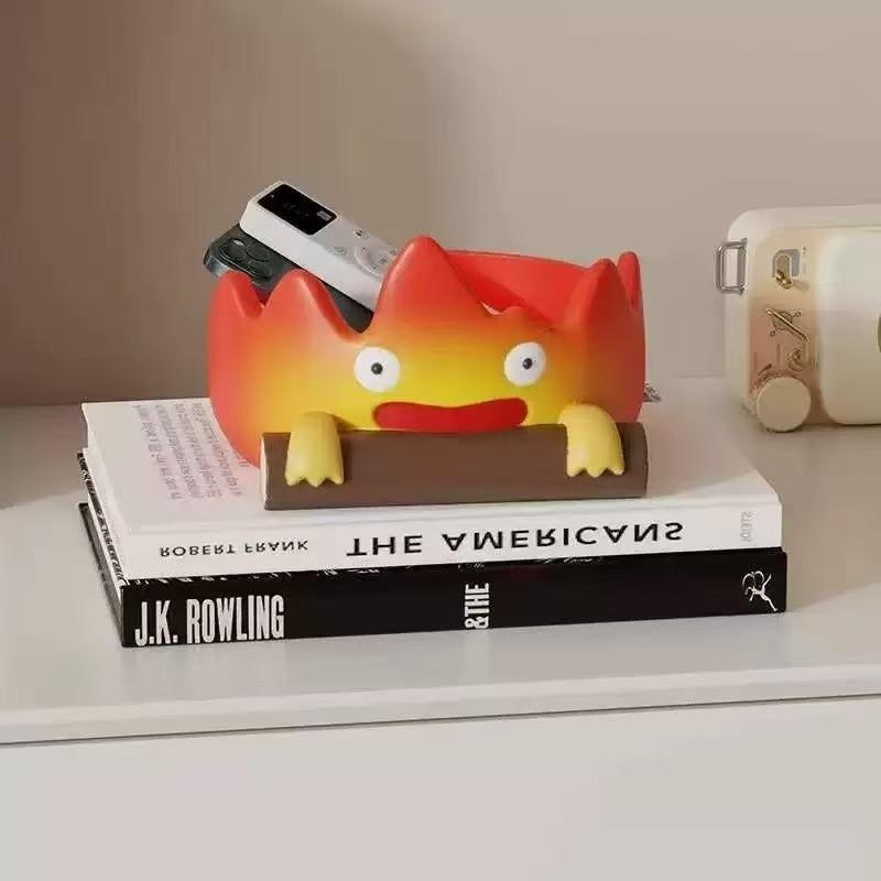 

Cartoon Figure Casifa Resin Fire Person Tray Creative Anime Key Holder Storage Indoor Outdoor Decor Toys Halloween Gift