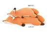 LIV HEART Premium Sleepy Animals Konta the Fox Body Pillow, Large (73cm Total Length), Fluffy and Squishy Plush Toy, Gift 78210-41