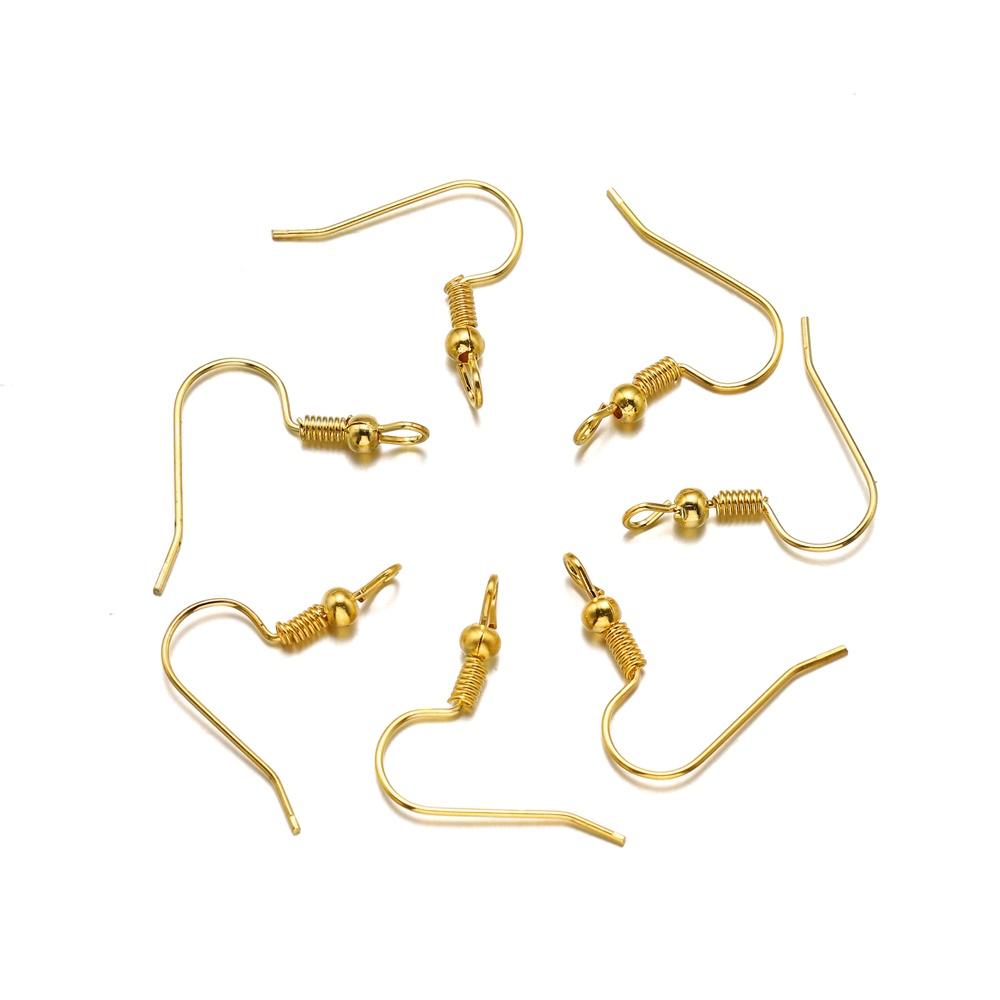 100 Stück 21*20mm Gold Antik Bronze Ohrhaken Ohrringverschlüsse Ohrringbügel Für Schmuckherstellung Zubehör Großhandel