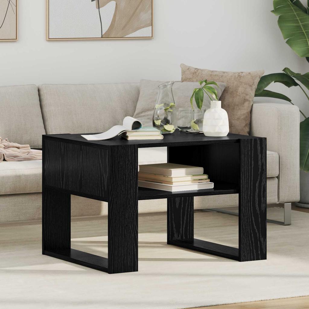 in black oak look 66 x 53 x 45 cm engineered wood