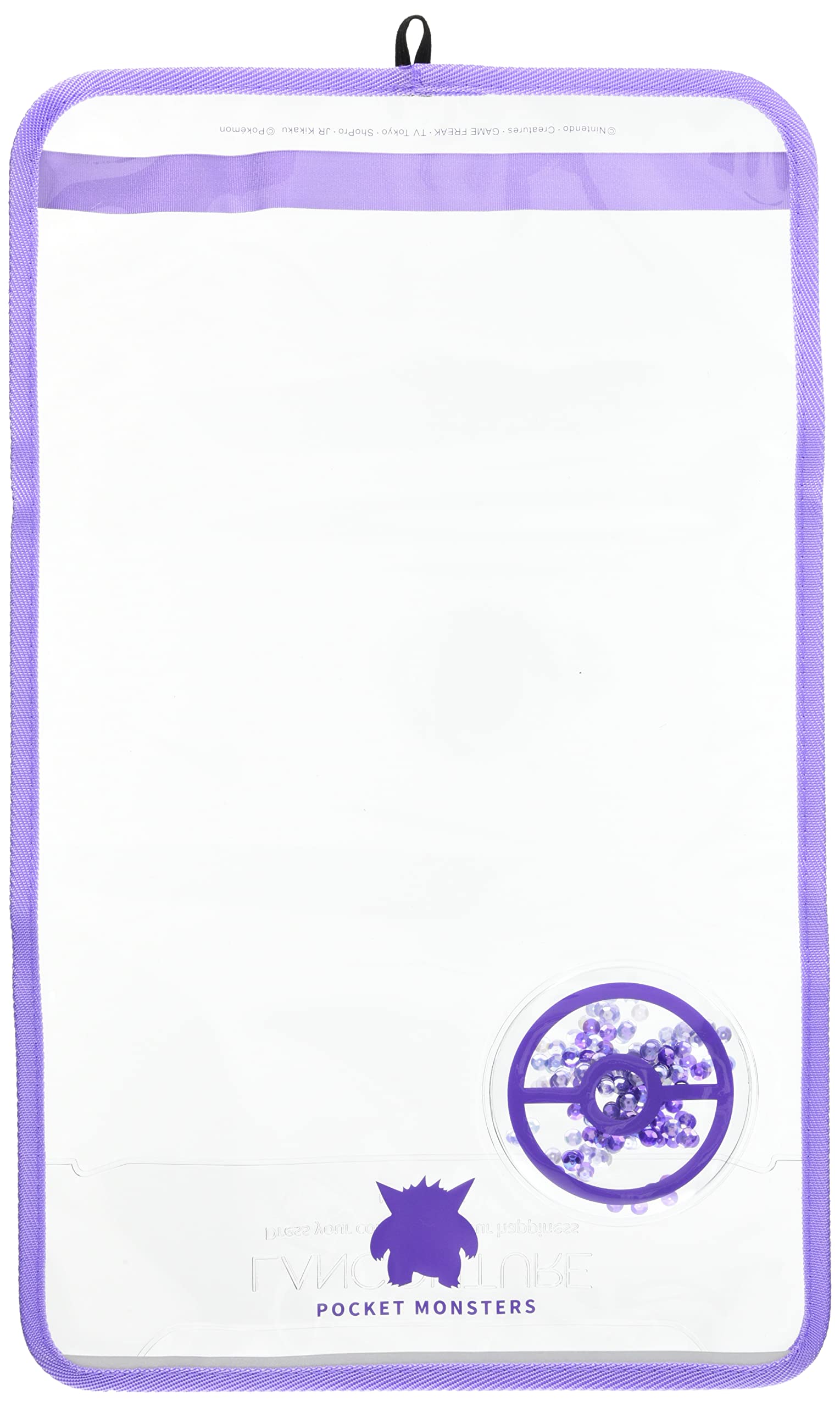 LANCOUTURE Glitter Fabric School Backpack Cover with Purple (LL) Sequins, RLP-3600, фиолетовый