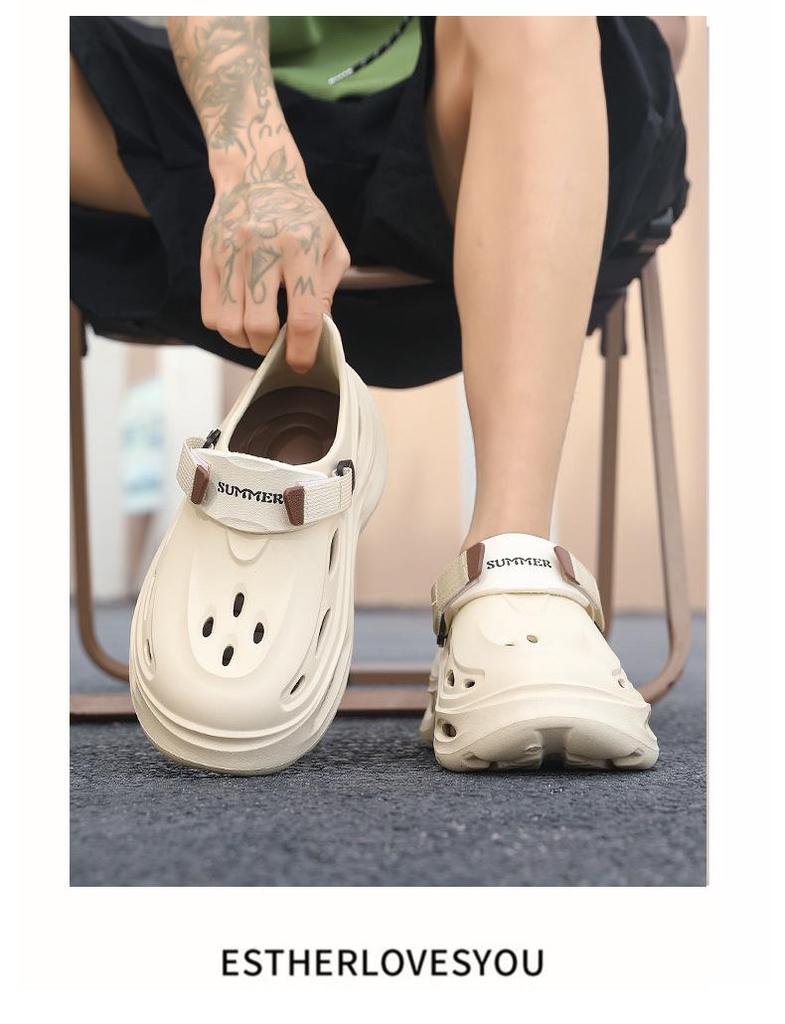 Men's Summer Non-Slip Wear-Resistant Sports Sandals with Thick Sole for Outdoor Activities