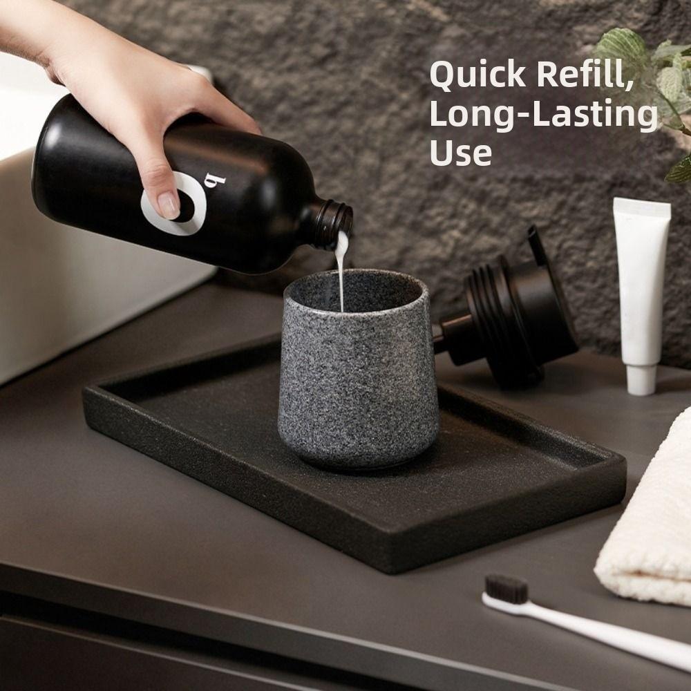 Multifunctional Wood Grain Soap Dispenser Refillable Liquid Lotion Storage Bottles  Restaurant