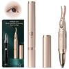 Athvcht Rechargeable Hot Eyelash Curler with Preheat Burn for and Lower with LED Face and Japanese Instruction Manual Included 3-in-1 Clamp, 10-Second